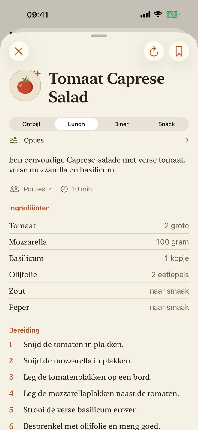 Een tomatenrecept met ingrediënten en bereiding