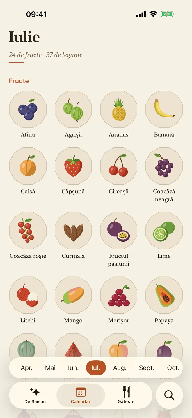 Calendarul: fructele de sezon în iulie